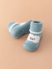 Zapatos Deportivos Con Diseño De Cara Sonriente - Azul - Ver 4