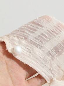 DAZY Lantern Sleeve Peplum Blouse,Ruffle Long Sleeve Top