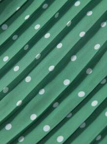 SHEIN Cô Gái Trẻ Chất rắn Áo ba lỗ & In vết tròn Polka Quần ống rộng - Nhiều màu - Xem 8