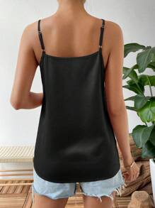 Chiquease Solid Chain Detail Cami Top