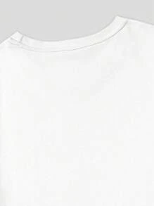 ROMWE MEN Street Life Guys Skull & Letter Graphic Tee - White - View 6