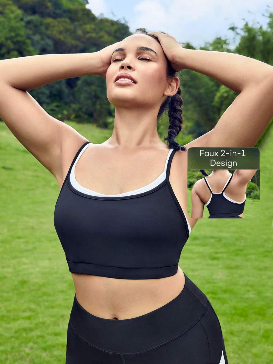 Easithlete Plus 2 in 1 Sports Bra