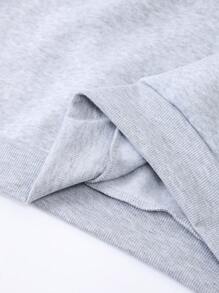 INAWLY Plus Letter Graphic Thermal Sweatshirt Graduation,Back To School Outfits,Graduation,Teacher Outfits For Women,Back To School Pullover Fall Outfit Winter Autumn