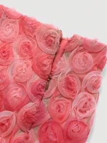 SHEIN MOD 花卉圖案提花包臀半身裙 - 彩色 - 查看 3