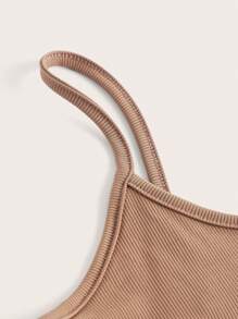 Alterfanart Cartoon Graphic Cami Top - Brown - View 3