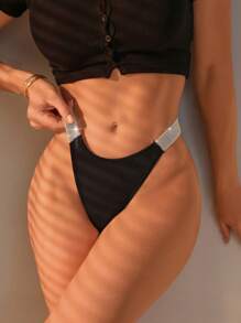 MidnightGlam 3 gói băng dính tương phản quần lót lọt khe gợi cảm quần lót lọt khe gói quần lót lọt khe nam - Nhiều màu - Xem 3