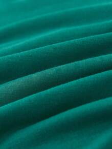 SHEIN Young Girl Crown & Letter Graphic Tee - Dark Green - View 6