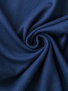 SHEIN LUNE 大碼素色吊帶連體褲 - 藏蓝色 - 查看 4