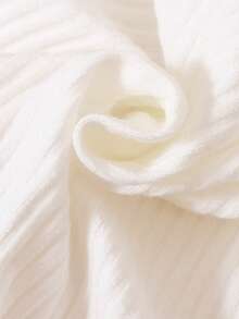 Baby Girl Ruffle Trim Bodysuit & Leopard Print Overall Dress & Headband - Multicolor - View 4