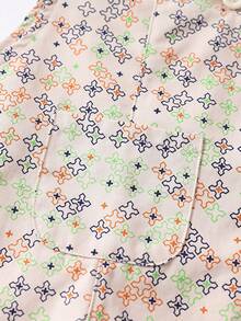 女小童滿版印花背帶連身褲