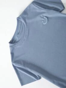 2pcs Young Boy Short Sleeve T-Shirt Top And Shorts Pants Set, Lightweight Casual Everyday Outfits, Fit For Ages 4-12