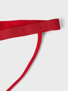 Men 3pcs Colorblock Cut Out Back Jockstrap