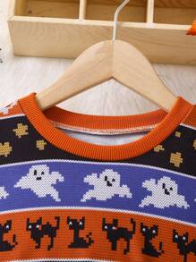 SHEIN Jeune Fille Sweat-shirt Imprimé Halloween