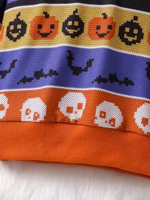 SHEIN Jeune Fille Sweat-shirt Imprimé Halloween