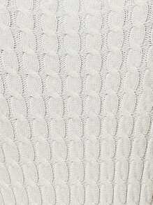 SHEIN Clasi Half Zip Bodycon Jumper Dress - Apricot - View 7