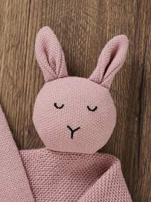 Baby Girl Sun & Letter Pattern Raglan Sleeve Knit Bodysuit - Pink - View 3