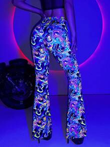 SHEIN ICON In Toàn bộ Quần ống loe - Nhiều màu - Xem 1