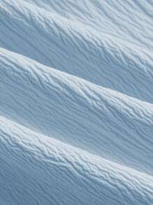 SHEIN MOD Solid Bow Back Ruffle Hem Cami Top - Baby Blue - View 4