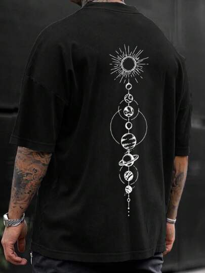 Guys Sun & Moon Print Tee