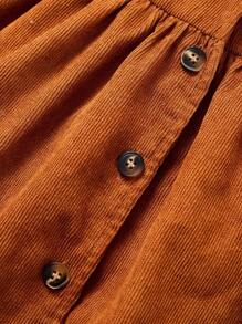 Cozy Pixies 女嬰格紋印花彼得潘領襯衫和連衣裙 - 彩色 - 查看 12