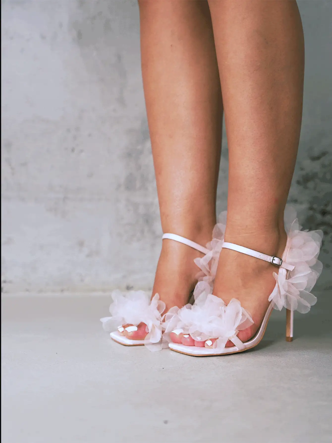 CUCCOO HITCHD 女士鞋子花朵装饰细高跟凉鞋，时尚粉色踝带凉鞋春夏季度假鞋夏季促销 - 粉色 - 查看 9