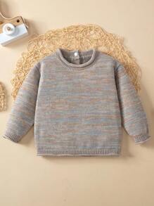 女嬰段染套頭毛衣 - 彩色 - 查看 1