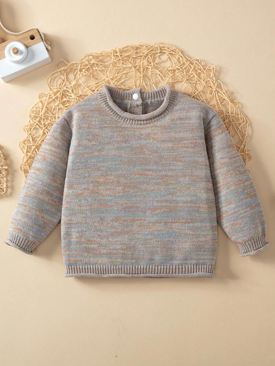 女嬰段染套頭毛衣 - 彩色 - 查看 1