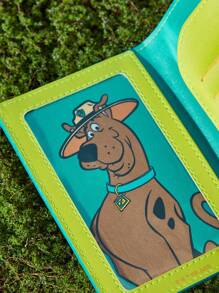 SCOOBY-DOO X SHEIN 1pc Cartoon Dog Pattern Pu Passport Holder, Fits Passport & Boarding Pass, 2 Card Slots, Suitable For Men, Women, Teens, Travel - Multicolor - View 3