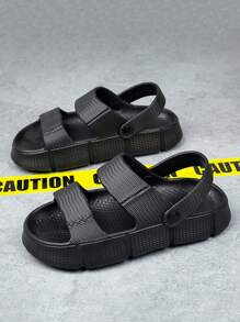 Men Minimalist Slingback Sport Sandals - Black - View 2