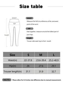 紮染寬腰帶運動打底褲 - 青碧色 - 查看 8