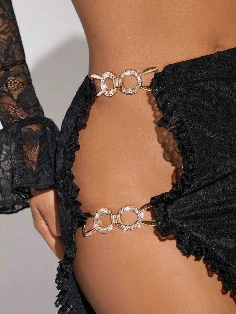 Twist Front Crop Lace Top & Bodycon Skirt