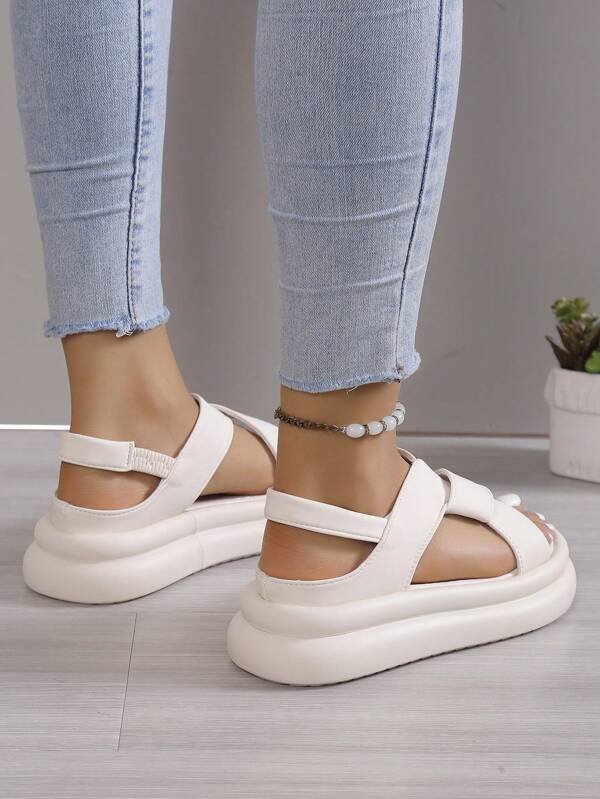 knit detail sports sandals