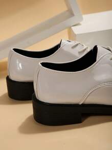 女性時尚和多用途平底鞋適合春天和秋天 - 米色 - 查看 5