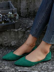 Women's Comfortable Flat Shoes For Spring And Summer Casual Wear - Green - View 2