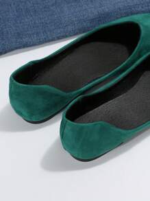 Women's Comfortable Flat Shoes For Spring And Summer Casual Wear - Green - View 3