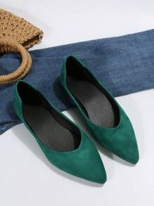 Women's Comfortable Flat Shoes For Spring And Summer Casual Wear - Green - View 7