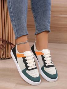 Women's Fashion Slip-resistant Low-cut Leisure Sports Shoes - Green - View 5