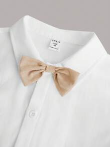 SHEIN Tween Boy Button Front Vest Blazer & Shirt & Trousers - Multicolor - View 12