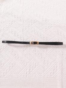 Sparklyn 女大童素色吊帶上衣和百褶半身裙和青果領腰帶外套馬甲 - 橘色 - 查看 4