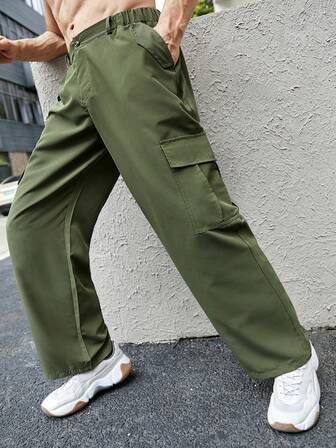 Guys Flap Pocket Side Cargo Pants