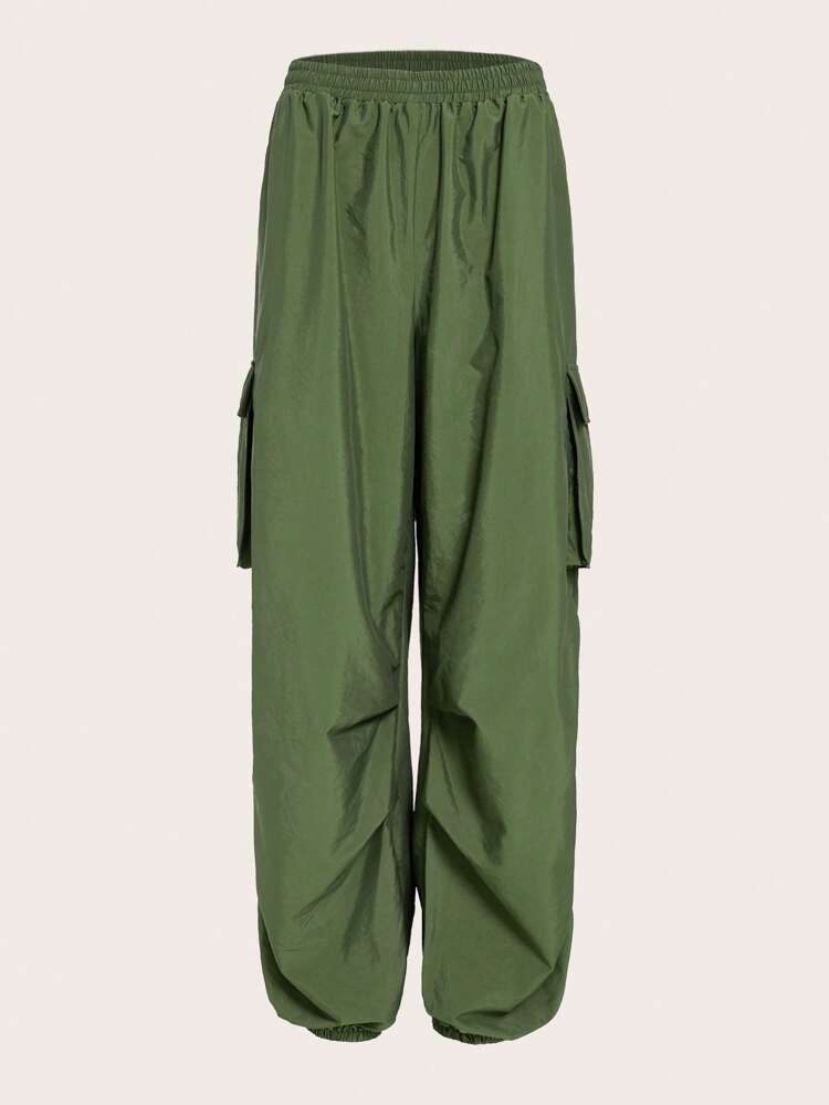Plus Flap Pocket Side Cargo Pants