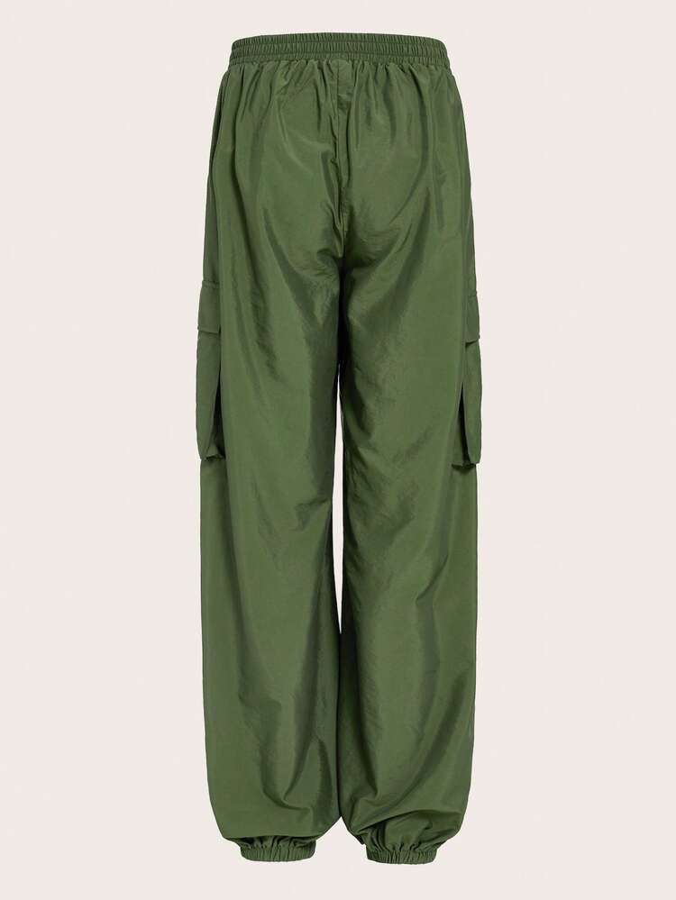 Plus Flap Pocket Side Cargo Pants
