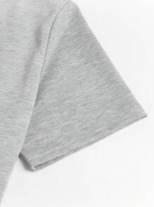 Manfinity Homme Bộ hai mảnh Nam Dây kéo Túi Khối Màu Giải trí - Màu Xám nhạt - Xem 4