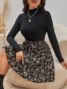 SHEIN Frenchy Floral Print Belted Dress - Multicolor - View 5