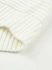 CILKOO Two-Tone Drop Shoulder Hollow-Out Knit Sweater - Yellow - View 6