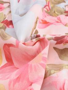 印花落肩袖襯衫 - 粉色 - 查看 5