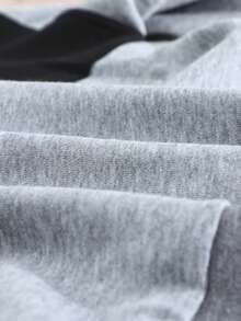 CILKOO Khối màu Thả vai Áo nỉ - Nhiều màu - Xem 7