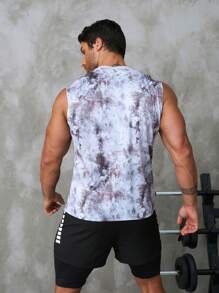 Hombres Top tank de tie dye - Multicolor - Ver 2