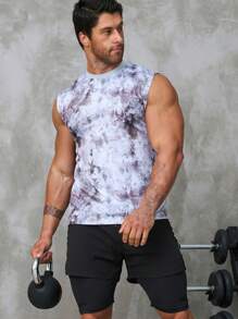 Hombres Top tank de tie dye - Multicolor - Ver 4