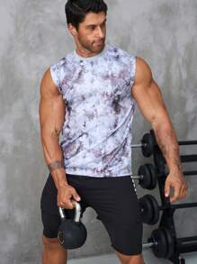 Hombres Top tank de tie dye - Multicolor - Ver 5